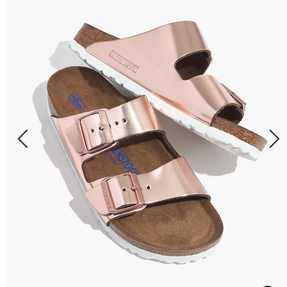 Birkenstock Arizona metallic rose gold size 37 - Picture 2 of 12